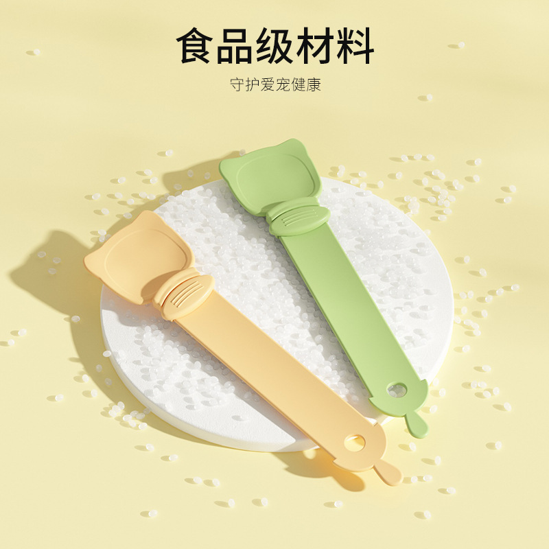 Export cat stick feeders, extruders, cat stick spoons, cat food and meat puree spoons, cat stick feeding magic tools, wholesale of cat food utensils Specification image