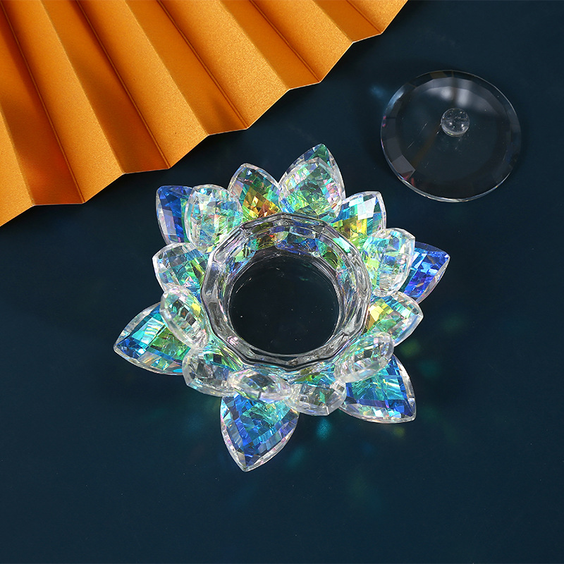 Cross-Border New Nail Glass Glass Crystal Pen Wash Cup Acrylic Powder Nail Glass With Lid Crystal Pen Holder Xiangyu Crystal Application Scenario