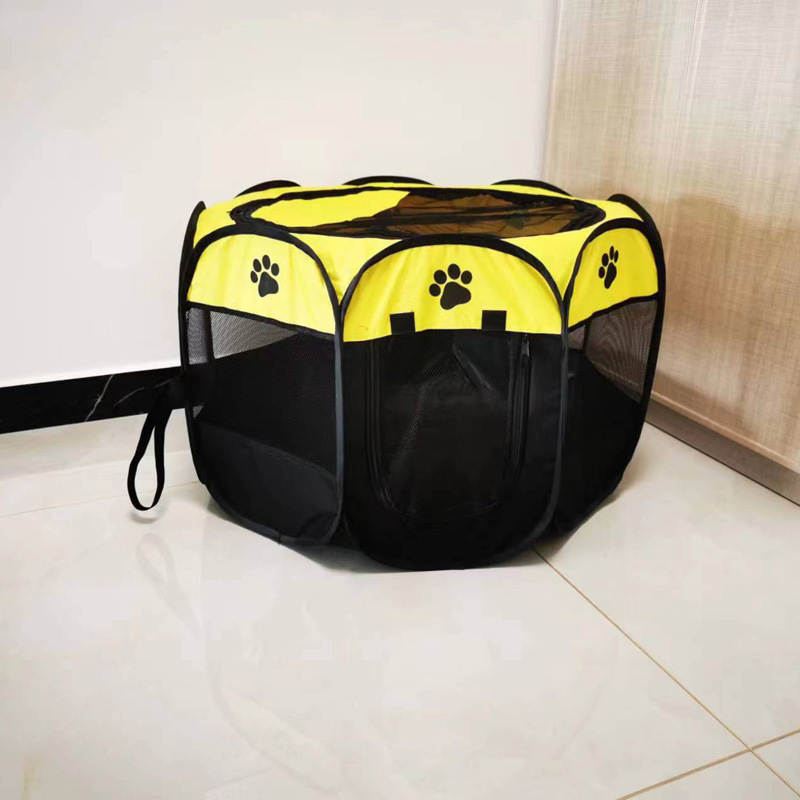 High-quality foldable waterproof Oxford fabric octagonal cages for pets, dog houses, cat delivery rooms, and pet octagonal tents details Picture