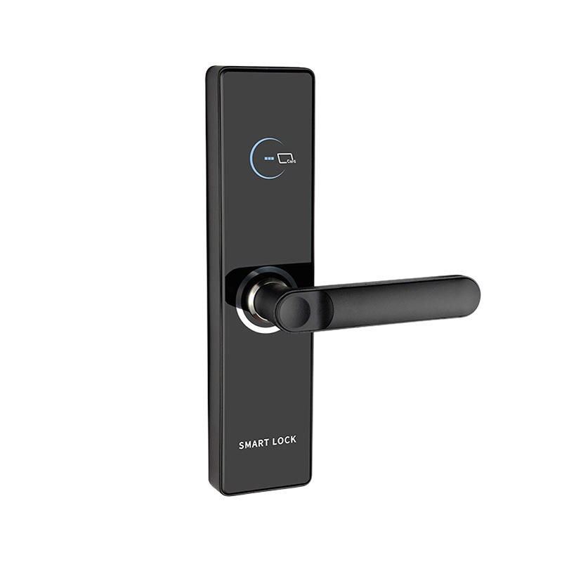 Hotel card-swiping lock without modification holes, bedroom door, apartment time-sensitive Bluetooth remote lock, wooden door card-swiping system, door lock manufacturer Item Picture