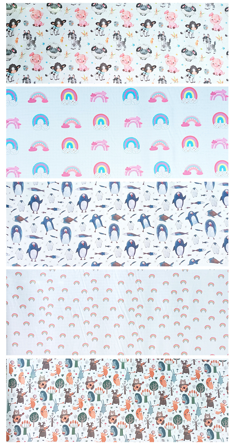 源头厂家muslin纱布印花全棉竹棉面料数码印花图案多样来图定 制详情20