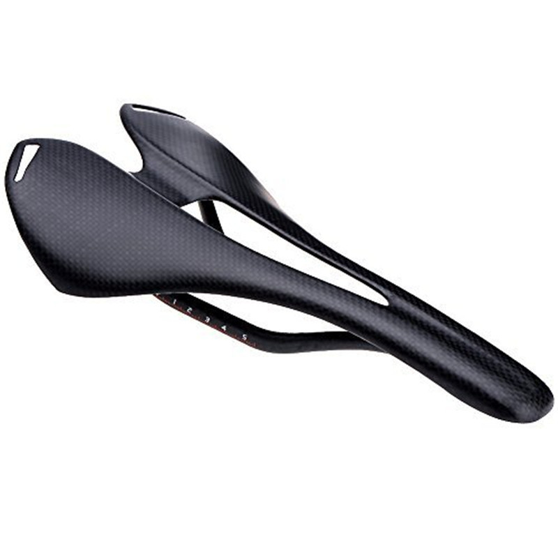 Bicycle seat cushion, all-carbon fiber mountain bike, road bike, hollow seat cushion, ultra-light saddle, riding equipment accessories details Picture