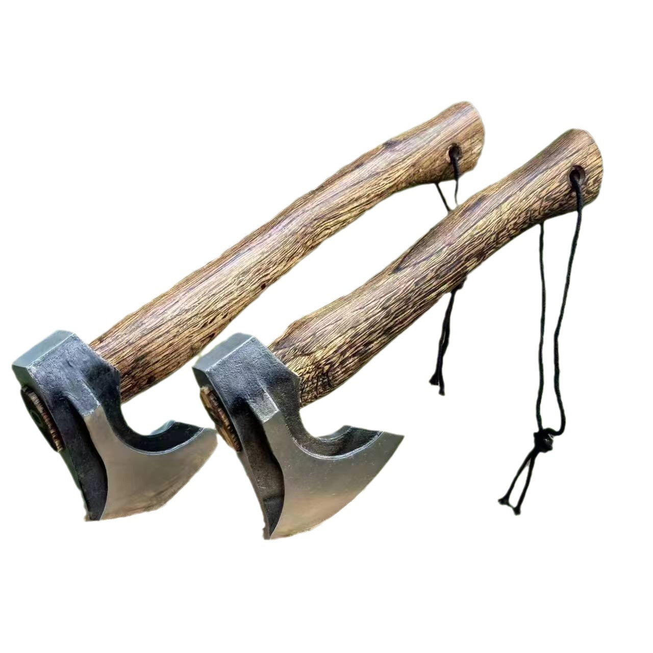 Outdoor handle axe, hand axe for chopping firewood and bones, forging woodworking mountain opening axe, Niman camping hand axe Application Scenario
