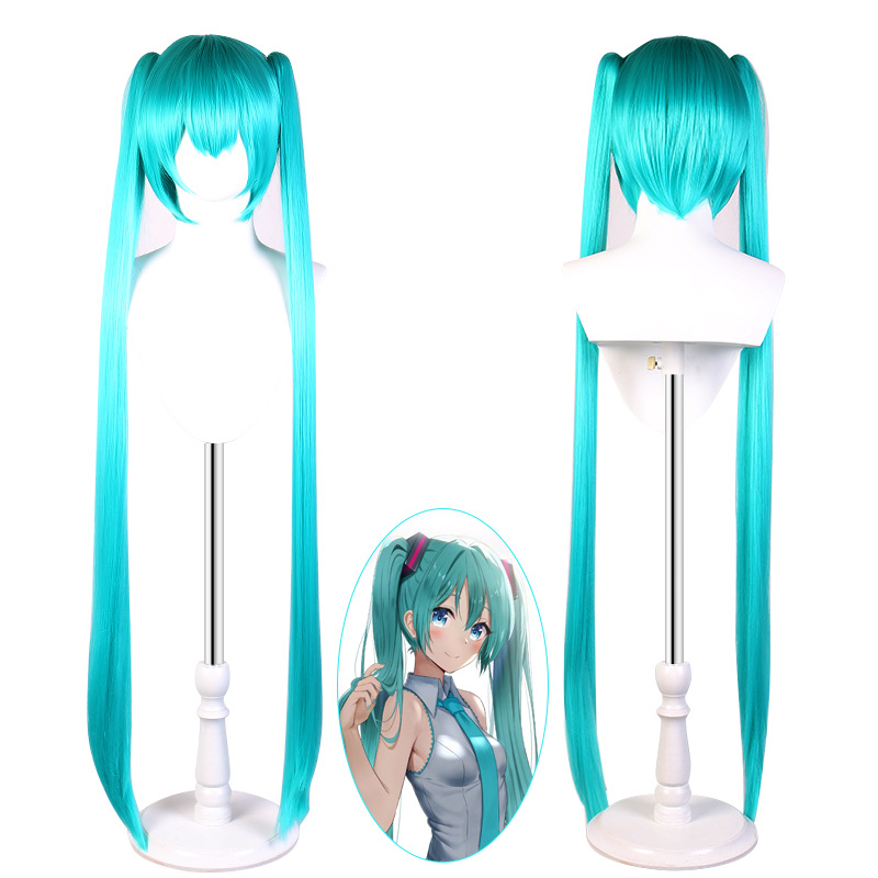 cosplay假发 Vocaloid 湖蓝色初音MIKU 初音未来假发动漫华飞批发