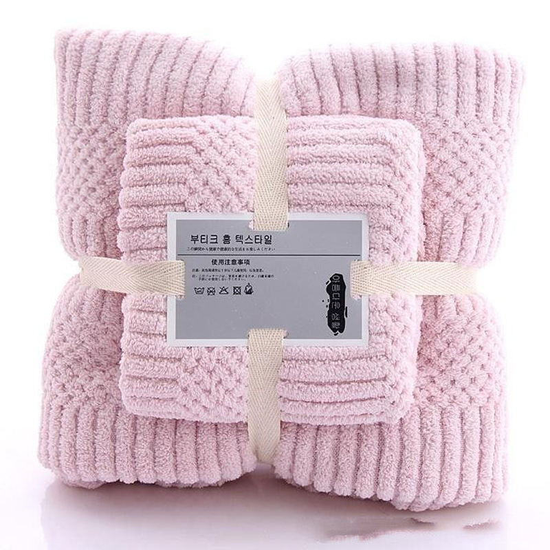 【 Chi Jia 】 Coral Fleece mother and child set towels, face towels, daily necessities, Absorbent bath towels, one-piece consignment, couple towels Item Picture