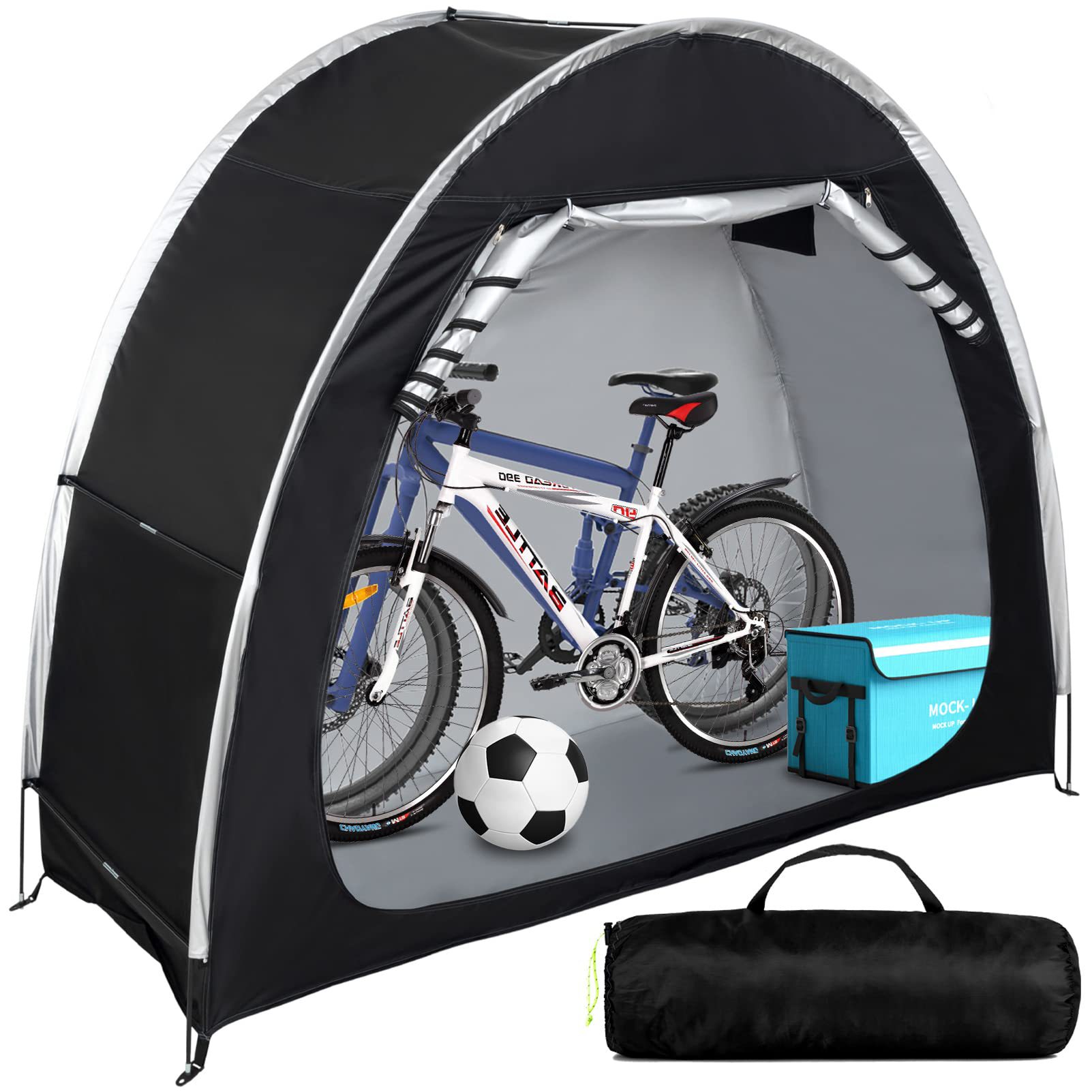 Factory wholesale outdoor storage and parking mountain bike tents, large-space foldable portable outdoor bicycle tents