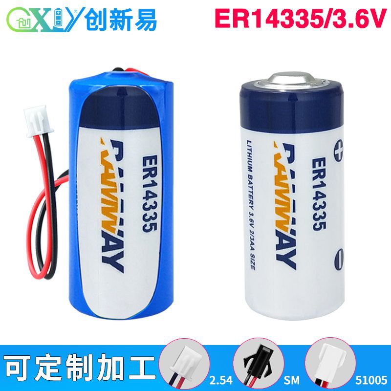 RAMWAY睿奕ER14335烟雾报警器硫化氢检测温湿度记录仪3.6V锂电池