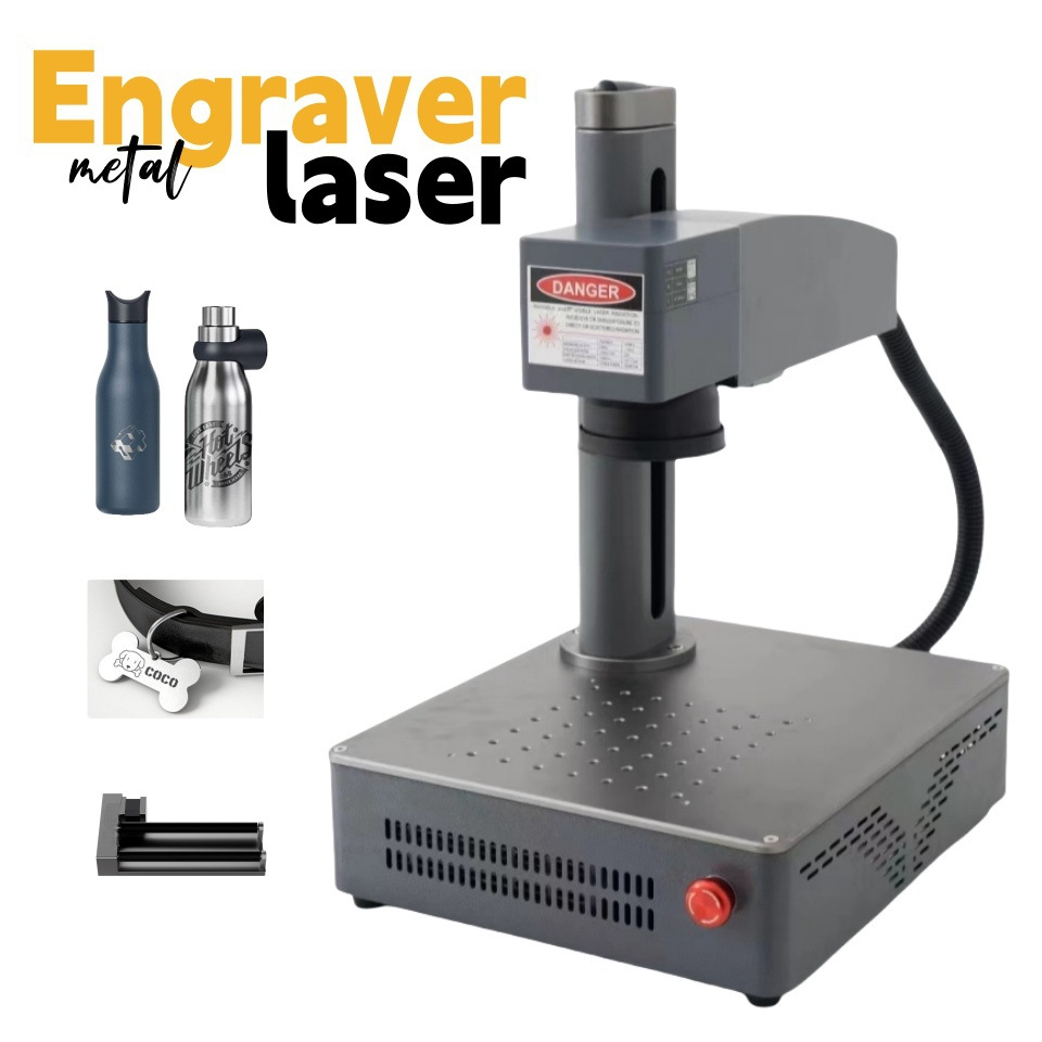 跨境便携式金属雕刻机不锈钢宠物牌饰品刻字机小型激光打标机