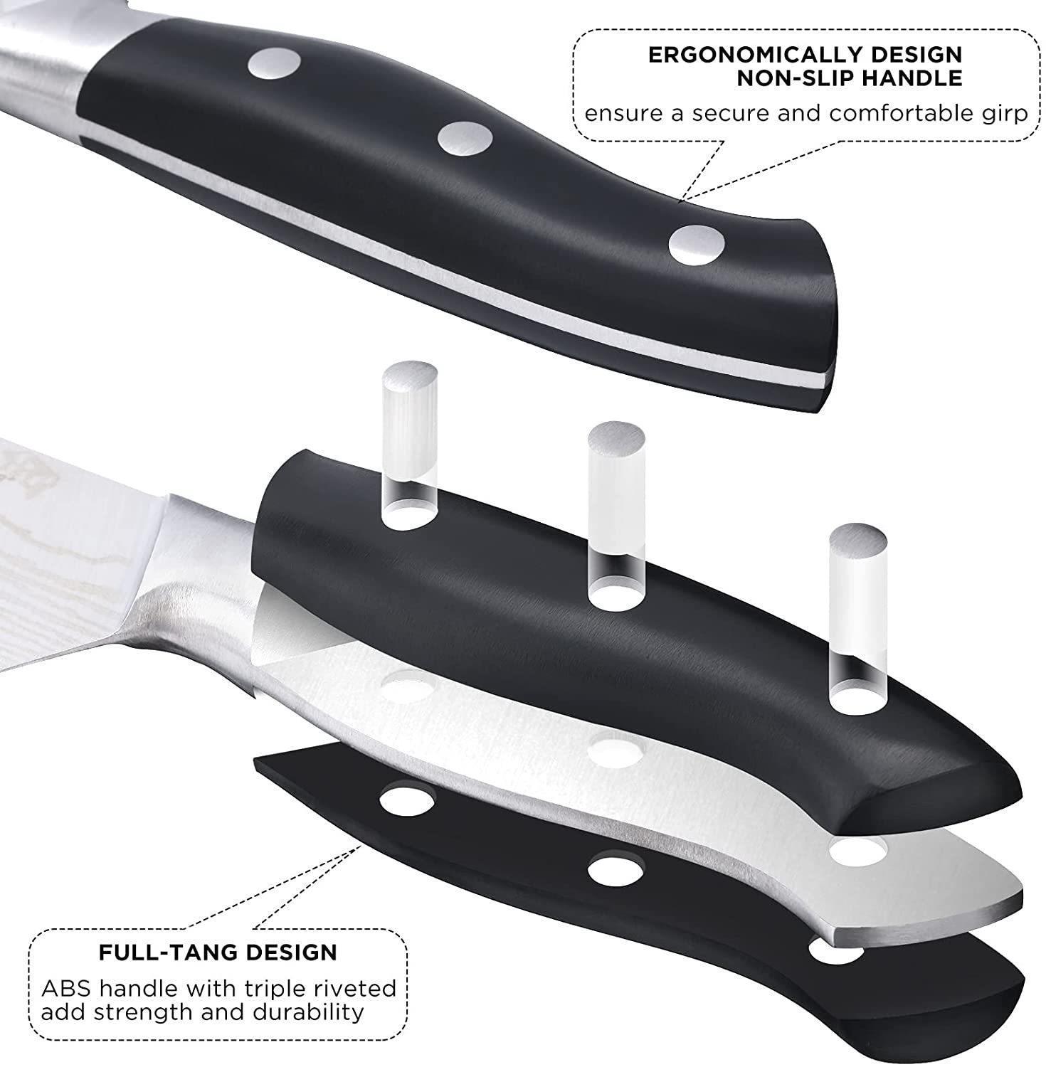 A 15-piece kitchen knife set Item Picture