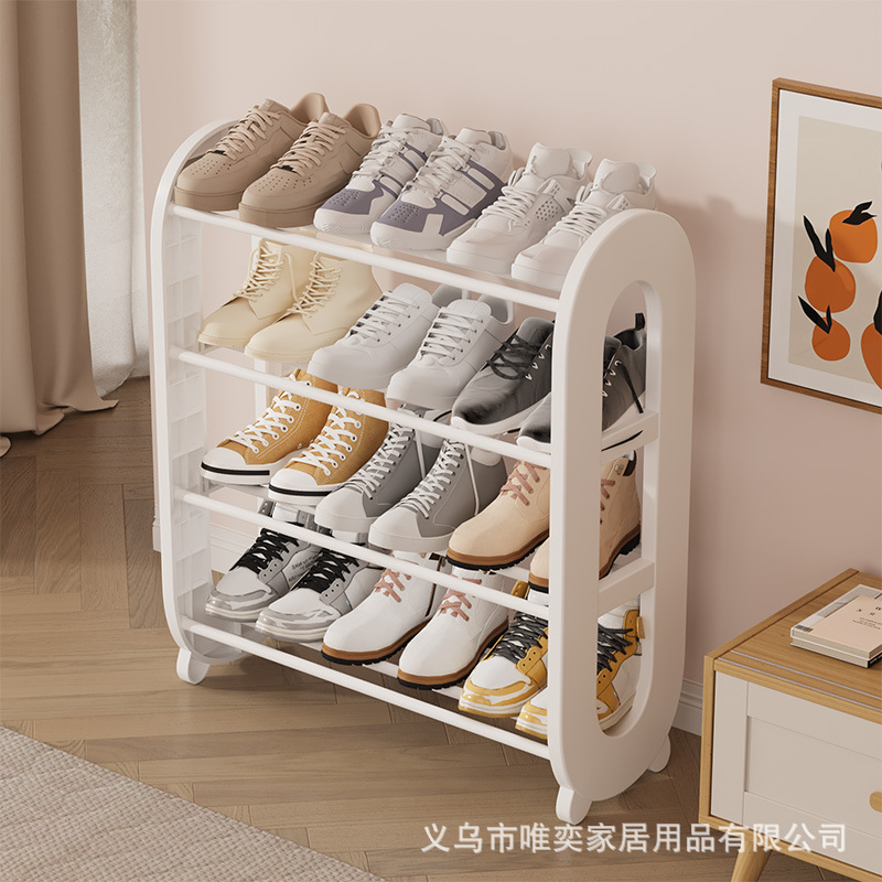 跨境爆款现代简约多功能塑料鞋架子宿舍家用门口入户简易多层鞋架