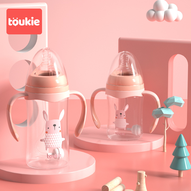 Baby Bottle Baby Anti-Flatulence Maternal And Infant Products Wholesale Sealed Lid Imitation Breast Milk Feeling Anti Drop Weaning Device Application Scenario