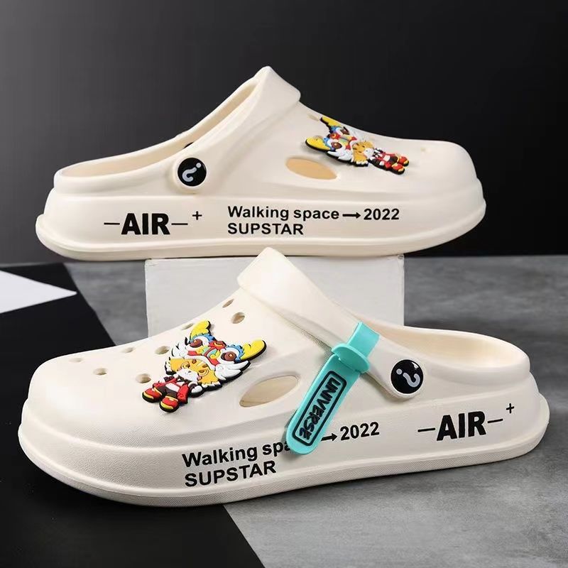 New lovers leisure Crocs men wear non-slip and anti-odor baotou slippers women super soft thick soled students summer full figure