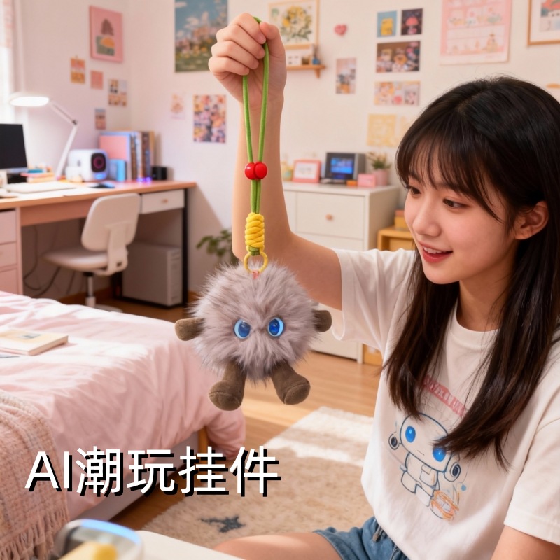 AI intelligent emotional companionship plush toys, robot dolls, bags, mobile phones, pendants, trendy and high-end small accessories