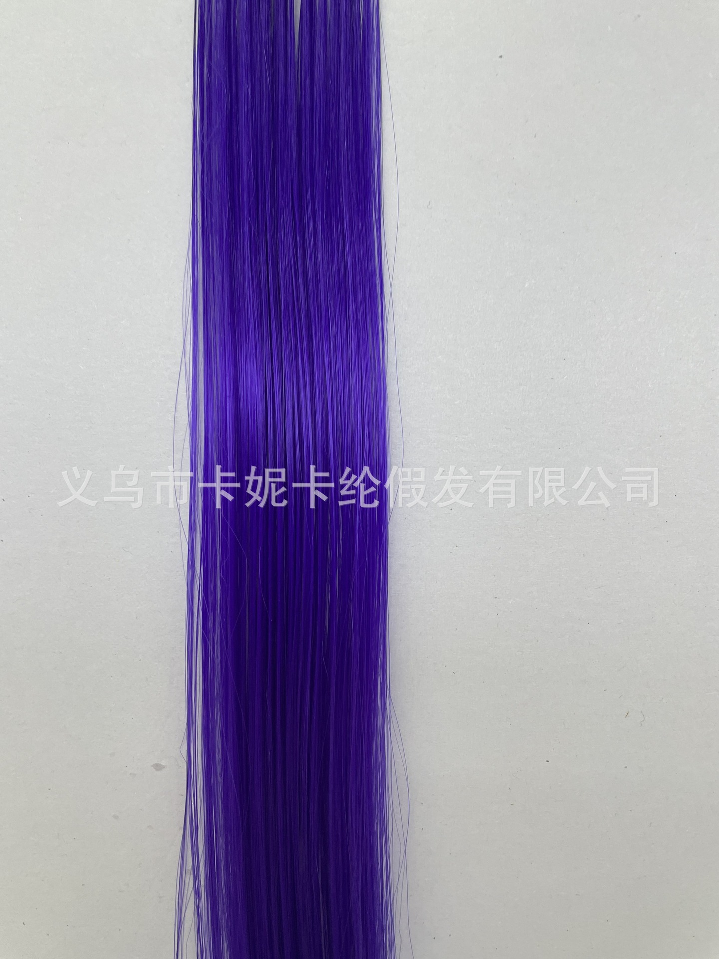New popular ear-hanging hair extensions, women's one-piece seamless hair extensions, blue ear-hanging hair extensions details Picture
