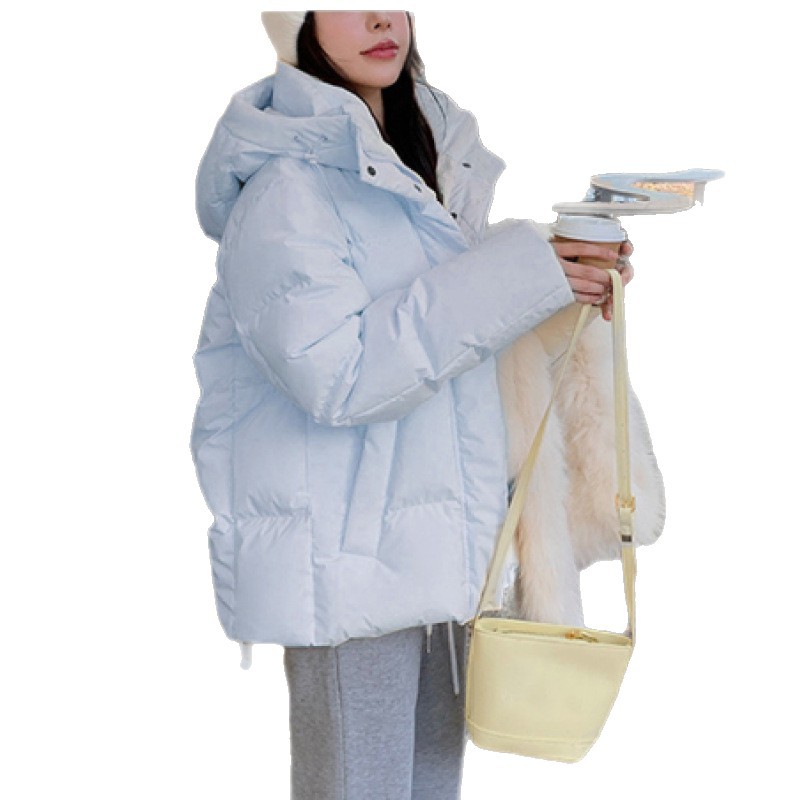 Paofu down jacket for women, short white duck down winter coat, fashionable and high-quality women's style, large size wholesale in Pinghu Item Picture