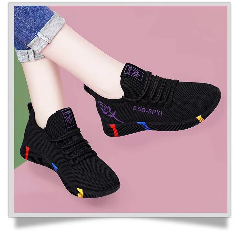 女式运动单鞋实物图