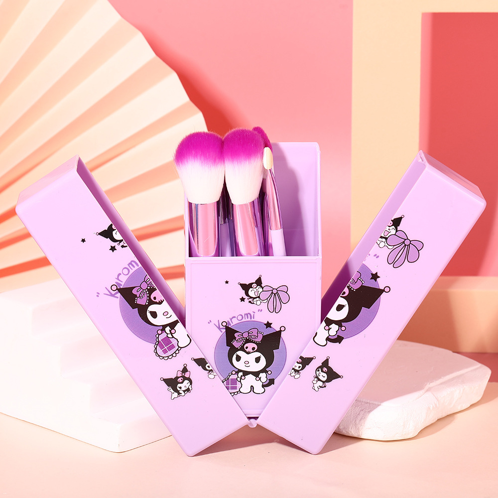 8-Piece Cartoon Makeup Brush Set In Stock, Makeup Brushes, Makeup Tools, Beauty Tools, Cross-Border Batch, Travel Portable Case Application Scenario