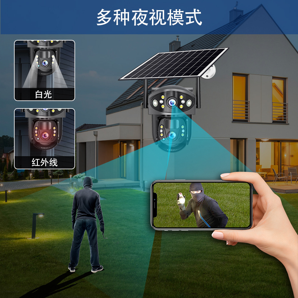 FOOZACV380太阳能室外防水低功率高清夜视智能双向语言监控摄像机详情10