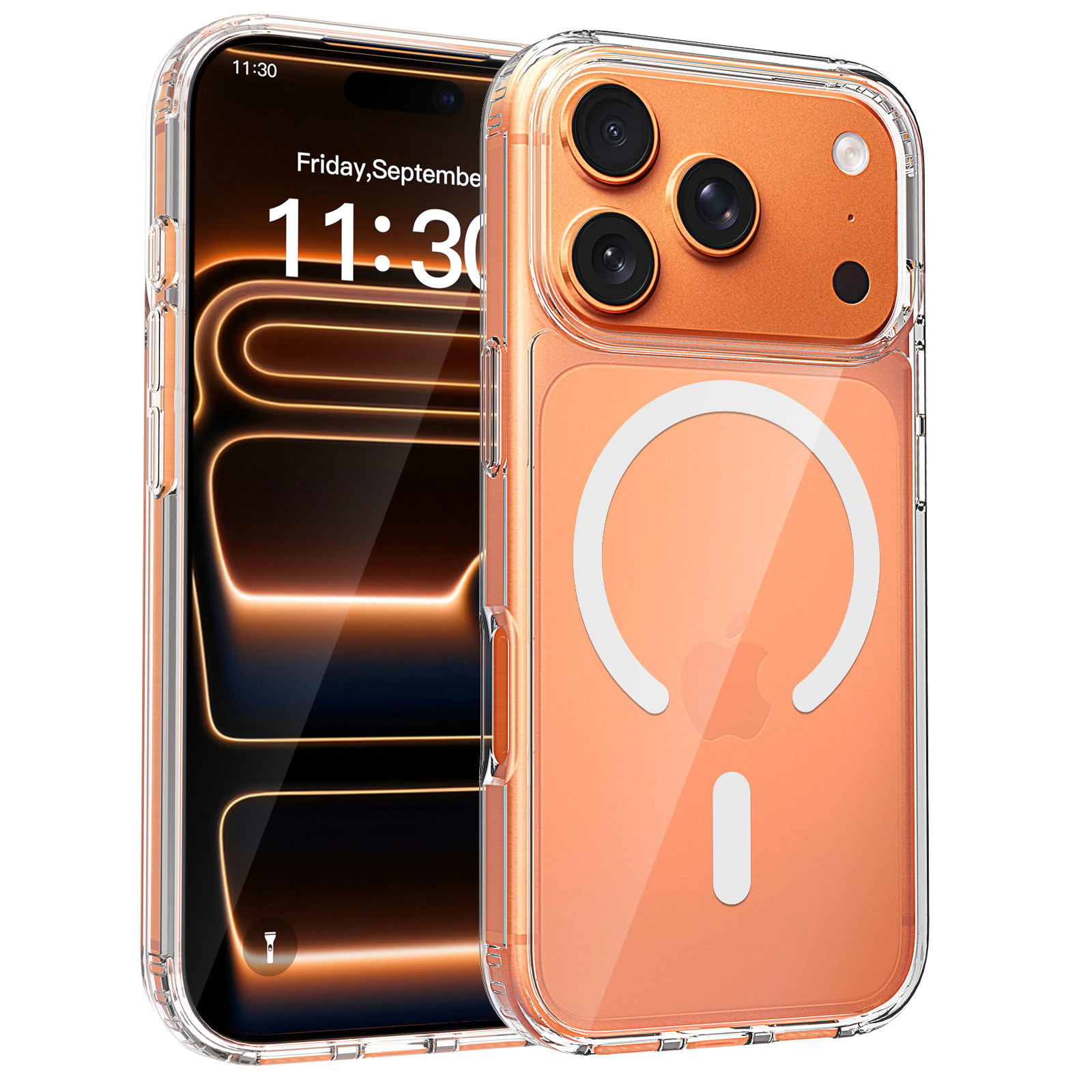 Suitable for Apple 17Promax phone case, magnetic attraction iphone15 plus shockproof 16e full package 14pm transparent case pic 19