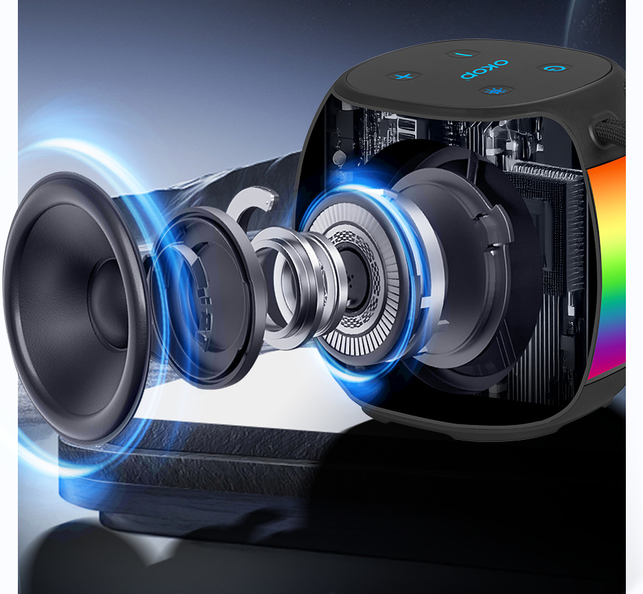 591 Bluetooth Speaker, RGB ambient Light, Mini Speaker, card-inserting portable Cross-border Bestseller, hand-held subwoofer pic 13