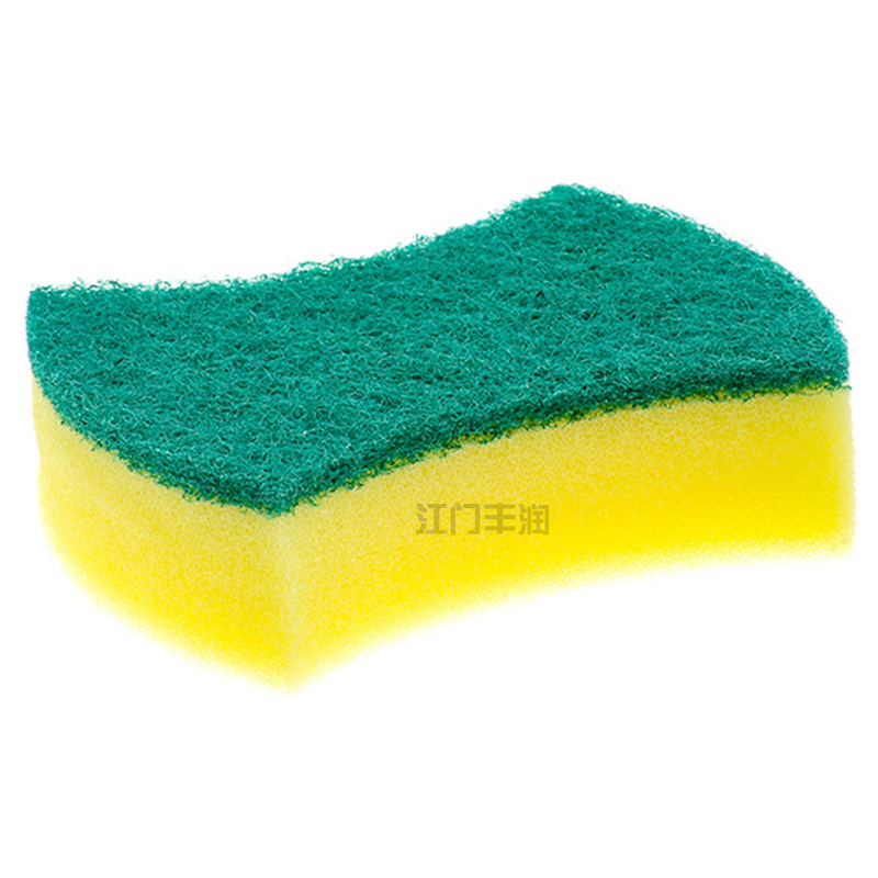 Wholesale waist-shaped high-density impregnated rubber and sand-containing double-sided dishwashing sponges, scrubbing POTS, scouring pads and cleaning sponge blocks from the manufacturer Application Scenario