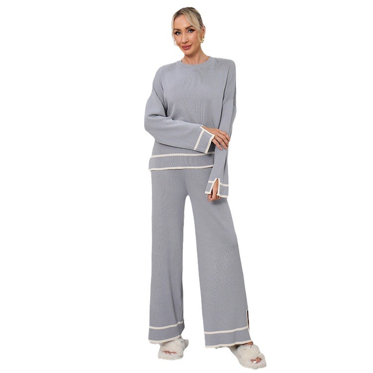 加绒裤妈妈直筒/女裤女高腰休闲/卫裤女秋款/裤子/卡通睡裤白底实物图