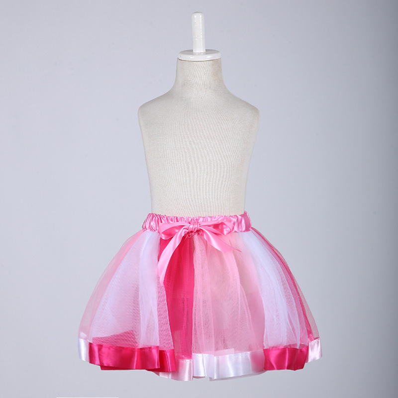 Rainbow dress Mesh tutu dress Children's Dance dress Girls' half children's dress Show Pompous dress Application Scenario
