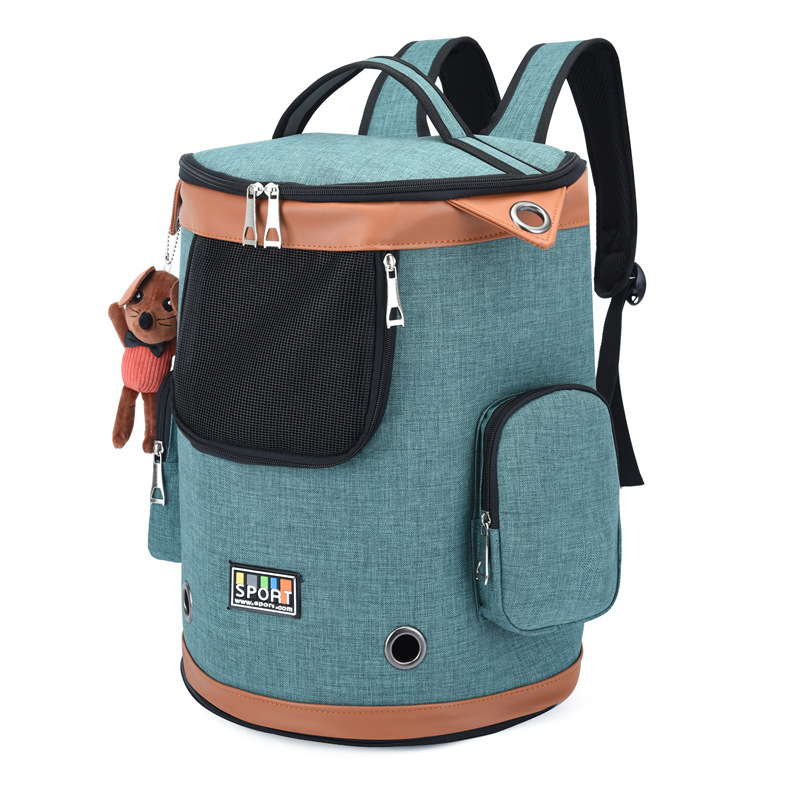Factory direct sales of breathable cat bags, portable cat bags for pets to go out, double-shoulder cat bags, large-space travel backpacks and cages Item Picture