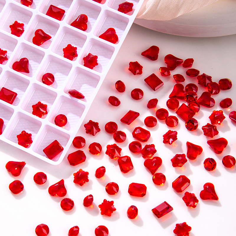 玻璃手缝钻/亚克力钻/钻圈配件/带钻十字架/圣诞细节图