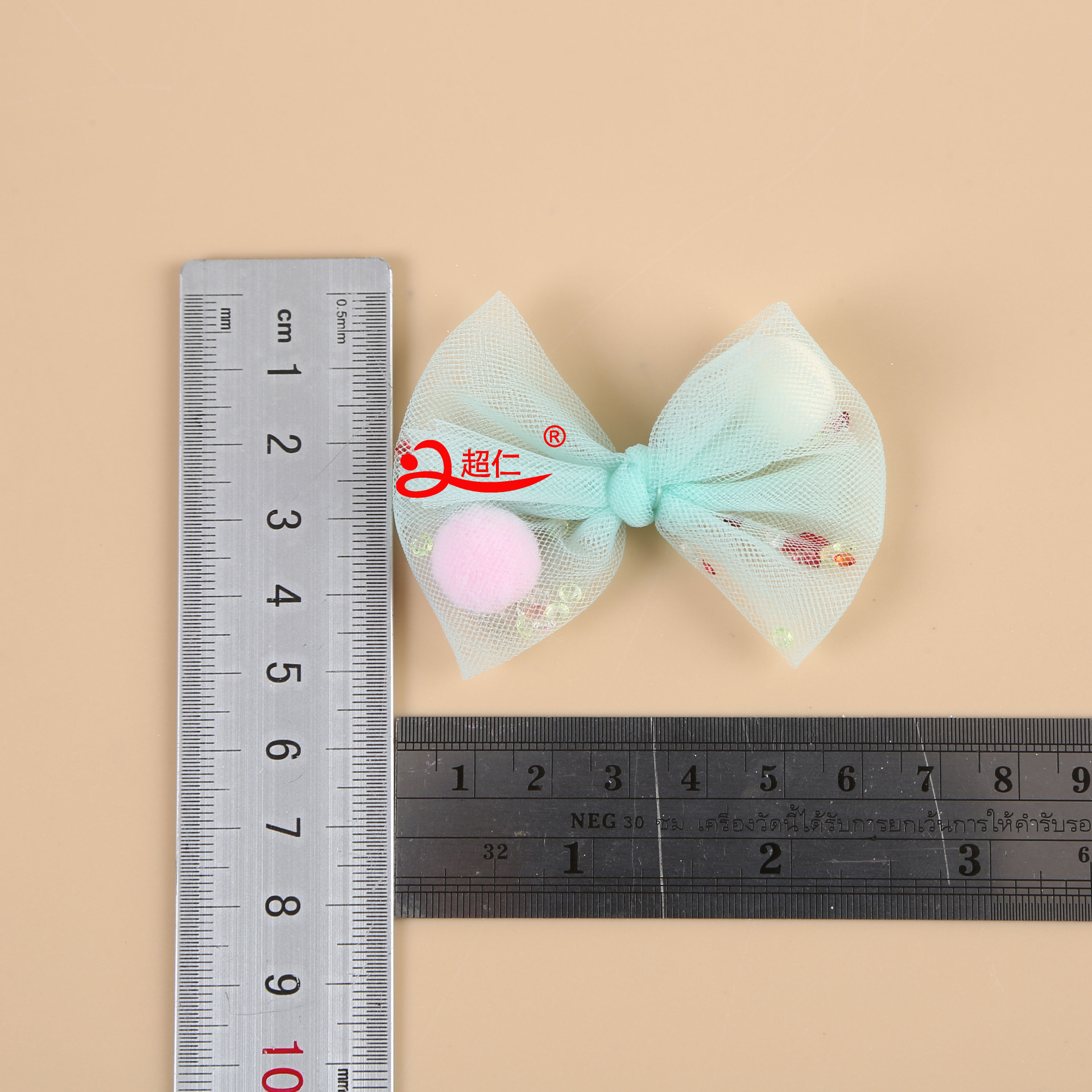 Handmade Bow Japanese And Korean Style Hair Accessories Gift Clothing Accessories Net Yarn Color Diamond Hairball Bow Can Be Made Item Picture