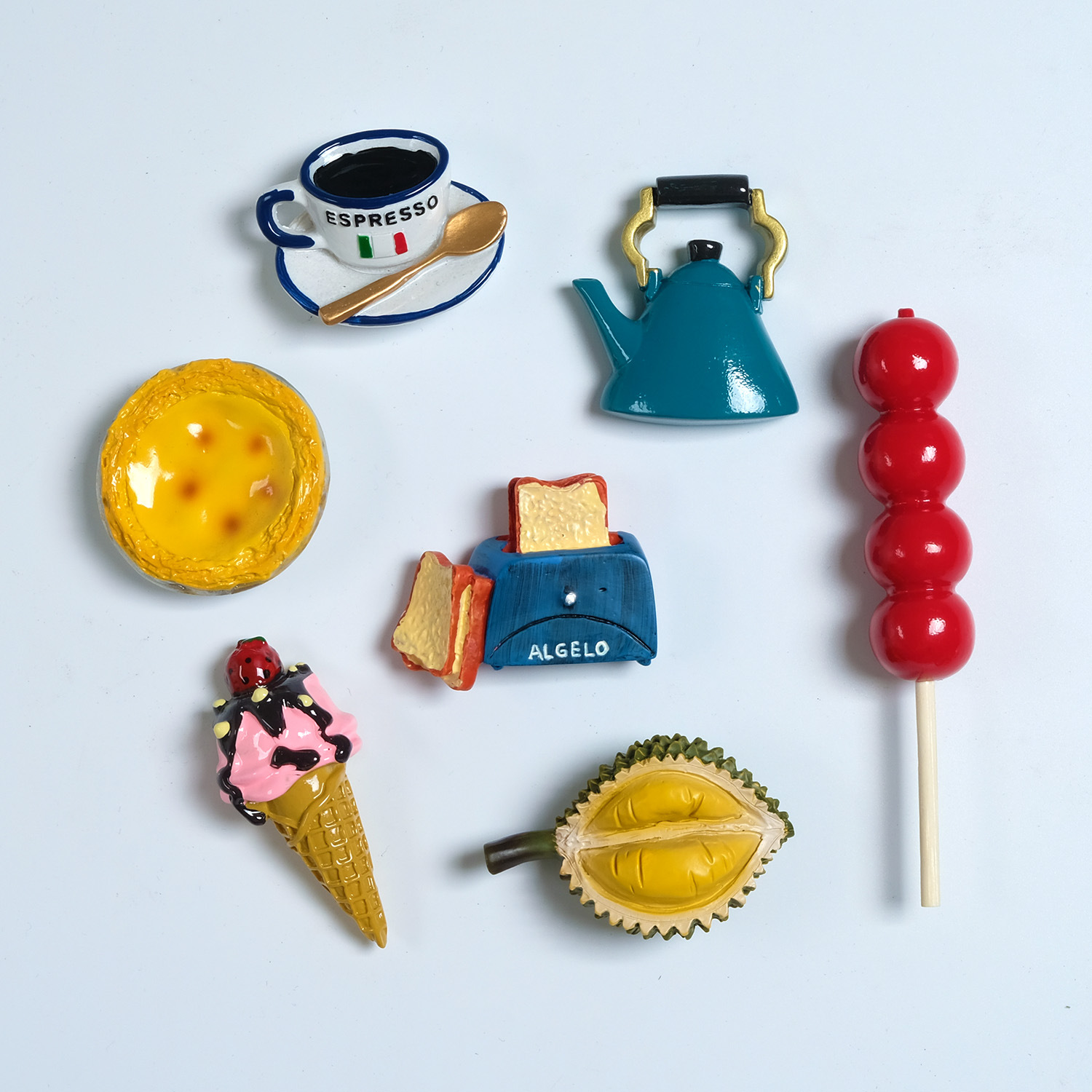 Wholesale of creative 3D fridge magnets, Nordic ins decorative food toys, 3D food magnets, simulated food magnetic stickers Specification image