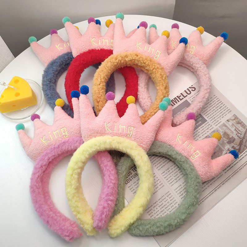 Korean Internet Red Face Flower Headband Cute Plush Flower Headband Mickey Headband Cartoon Haircard Headband Girls