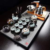 乌金石茶盘家用功夫茶茶具套装一体全自动紫砂泡茶台