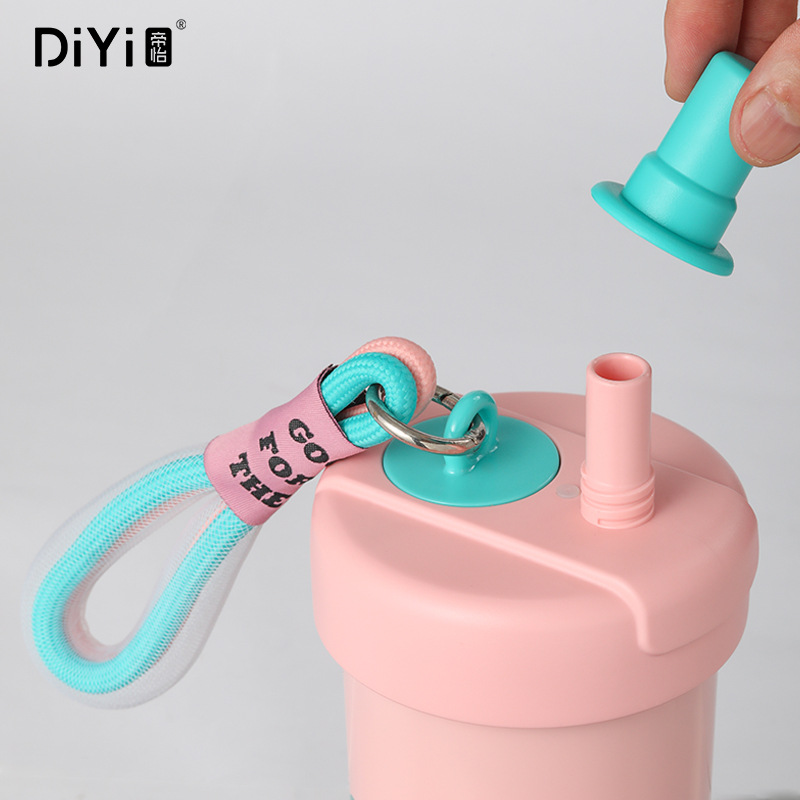 Di Yi High Appearance Level Trend Coffee Cup Inside And Outside 304 Student Ins Wind Portable Hand-Held Tea Thermos Cup Item Picture