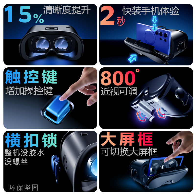 2026年新款Q8VR眼镜VRG手机电影游戏3d眼镜影院数码眼镜头戴式 Application Scenario