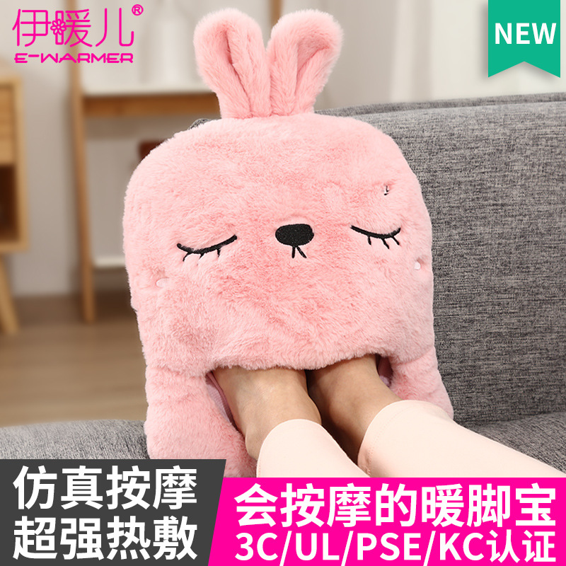 Cross-border hot sales USB thermostat electric heating shoes electric shoes foot warmer shoes accessories heating slippers cartoon office