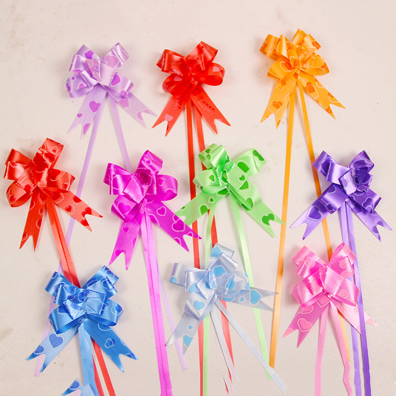 Free Mail Wholesale Wedding Supplies Wedding Candy Box Gift Box Decorative Flower Bow Hand-Pulled Flower Small 15Mm Application Scenario