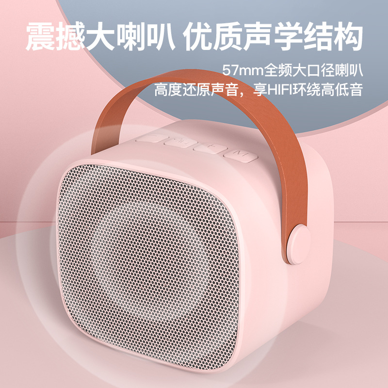 New K1 Dual Microphone Bluetooth Speaker Microphone Microphone K Song Audio Integrated Set Portable Outdoor Singing Specification drawing