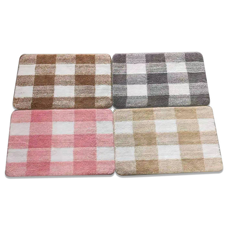 Amazon cross-border hot bath mat Microfiber jacquard bathroom door absorbent mat vendor super hot Item Picture