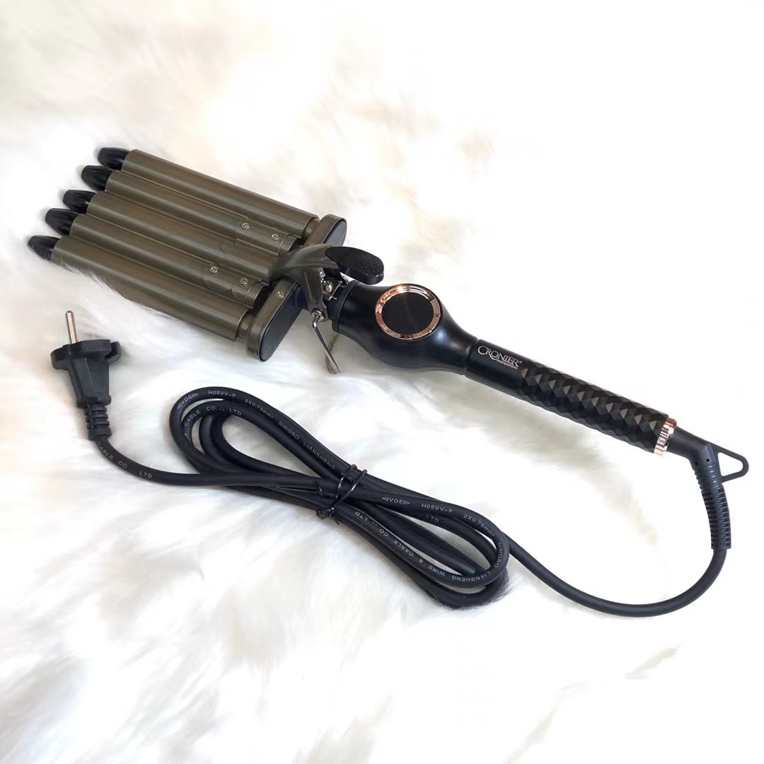 CRONICR Large Curling Iron Cr-2027 Automatic Curling Iron Five tubes cross border details Picture