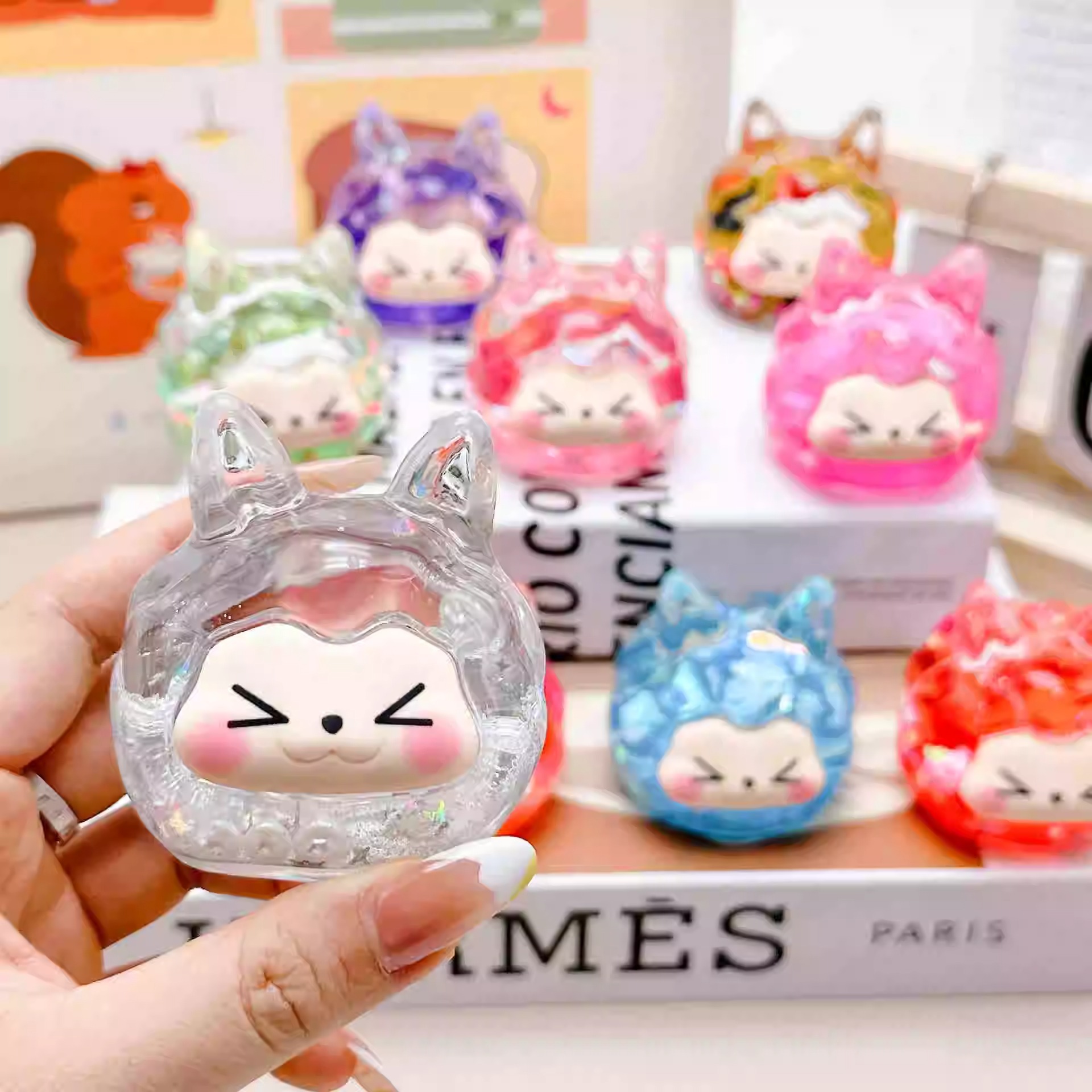 Oversized KiKi display blind box Quicksand big cute grain tide play decorative display fine flash cute blind box accessories wholesale details Picture