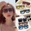 2024 new square-shaped, distinctive Korean-style trendy sunglasses with a retro and high-end feel, UV protection, and ins for dancing Specification image