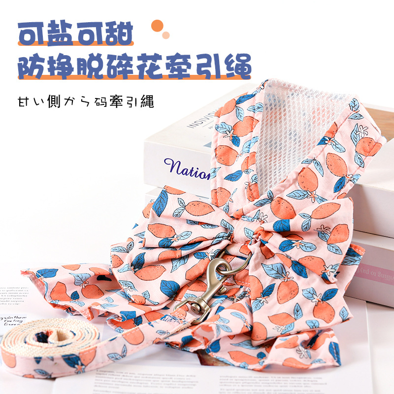 Pet leashes, dog and cat clothes, vest leashes, teddy bichon frise, dog walking leashes, chest straps