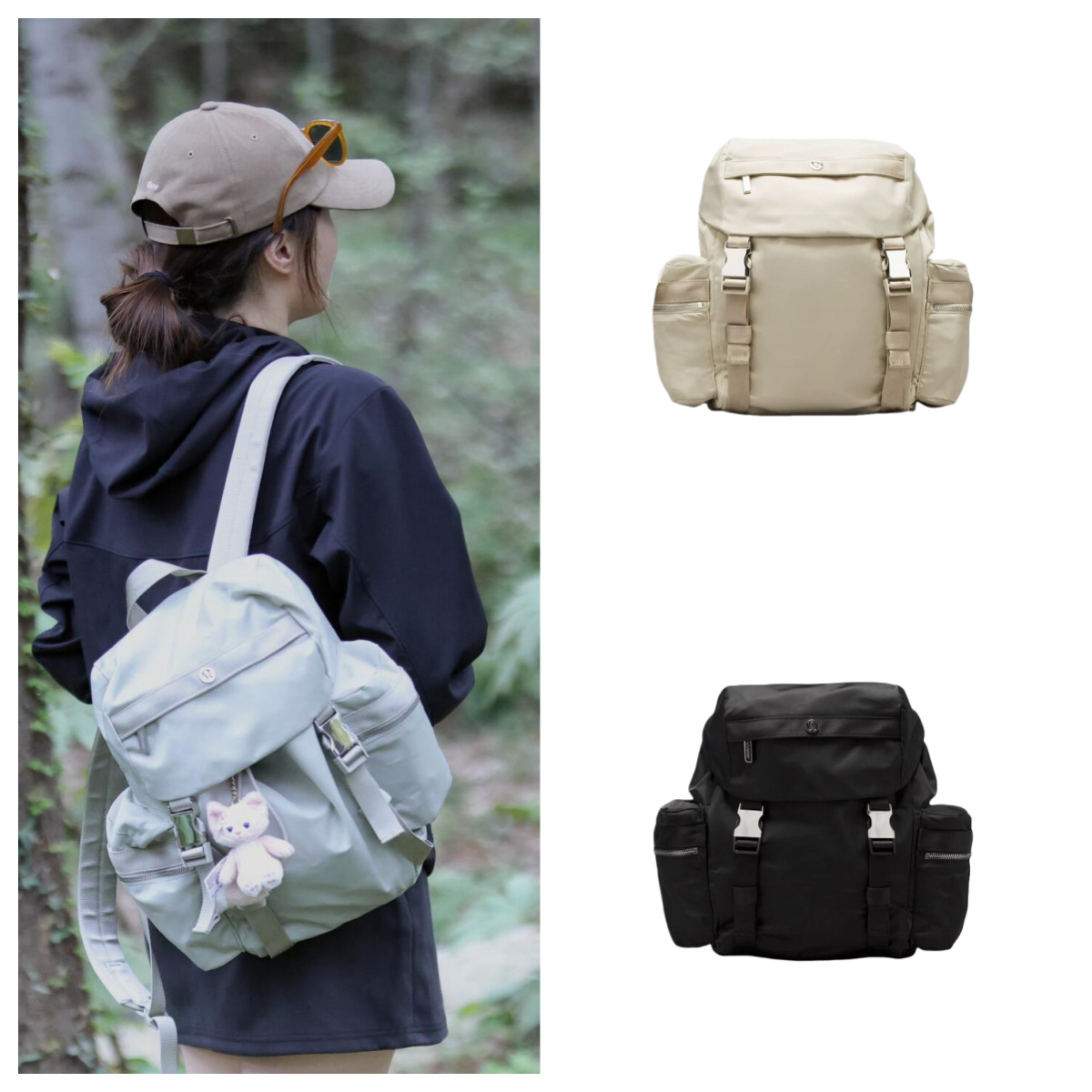 Lululemon Backpack Wunderlust 14L Capped Backpack Large Capacity Travel Bag For Women details Picture