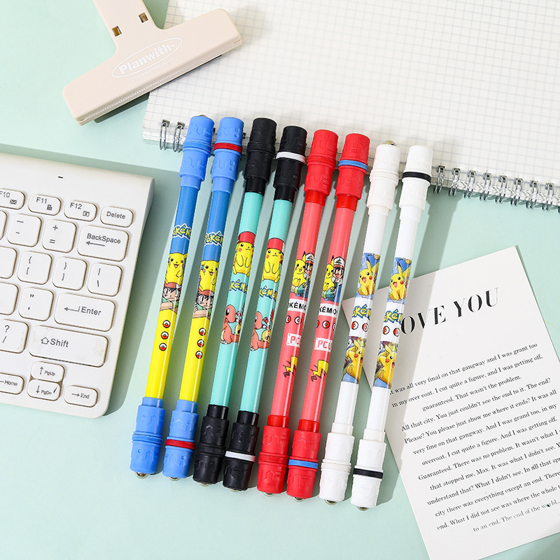 Yqiduo Cartoon Pet Revolving Pen Students Cute Revolving Pen Decompression Neutral Pen Gift Pen Signature Pen Stationery