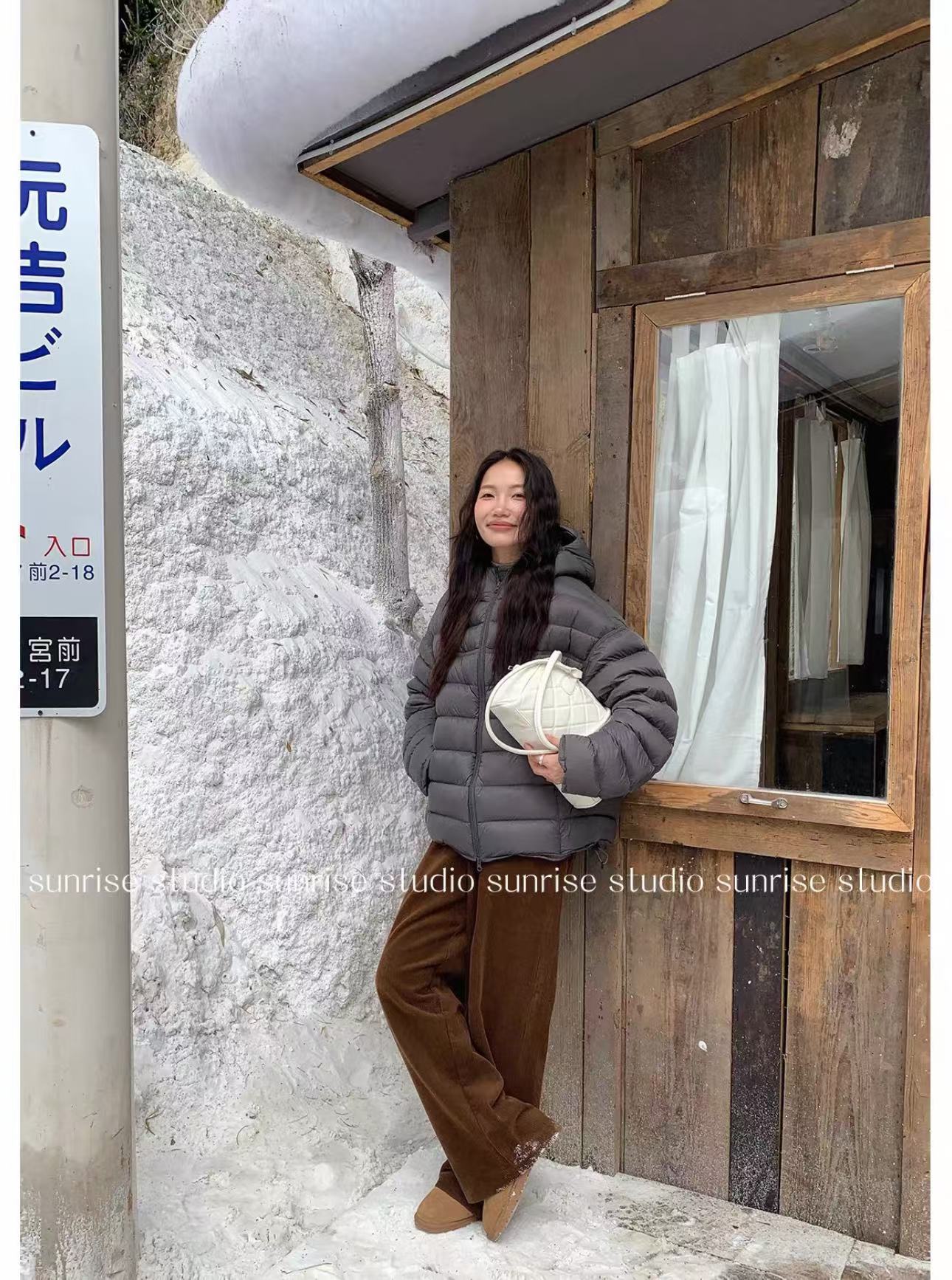 羽绒服女90白鸭绒排骨2025冬新款超好看轻薄连帽保暖短款外套批发详情14