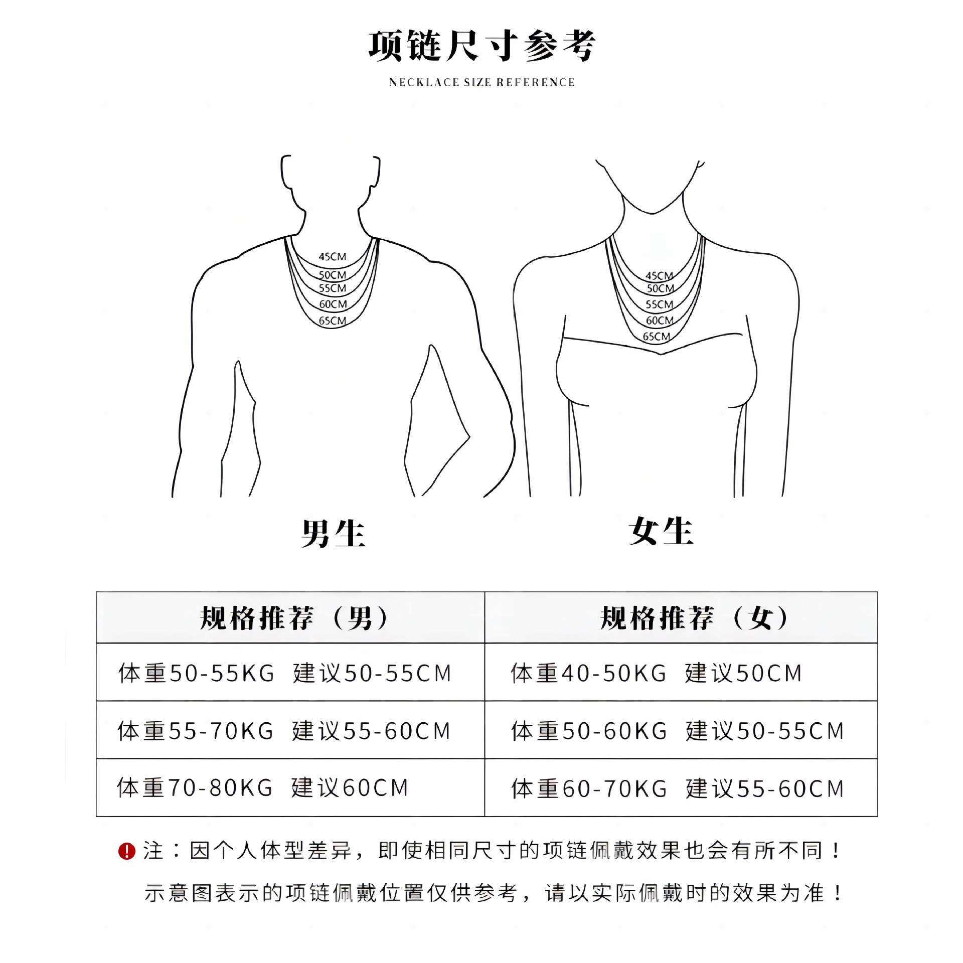 项链实物图