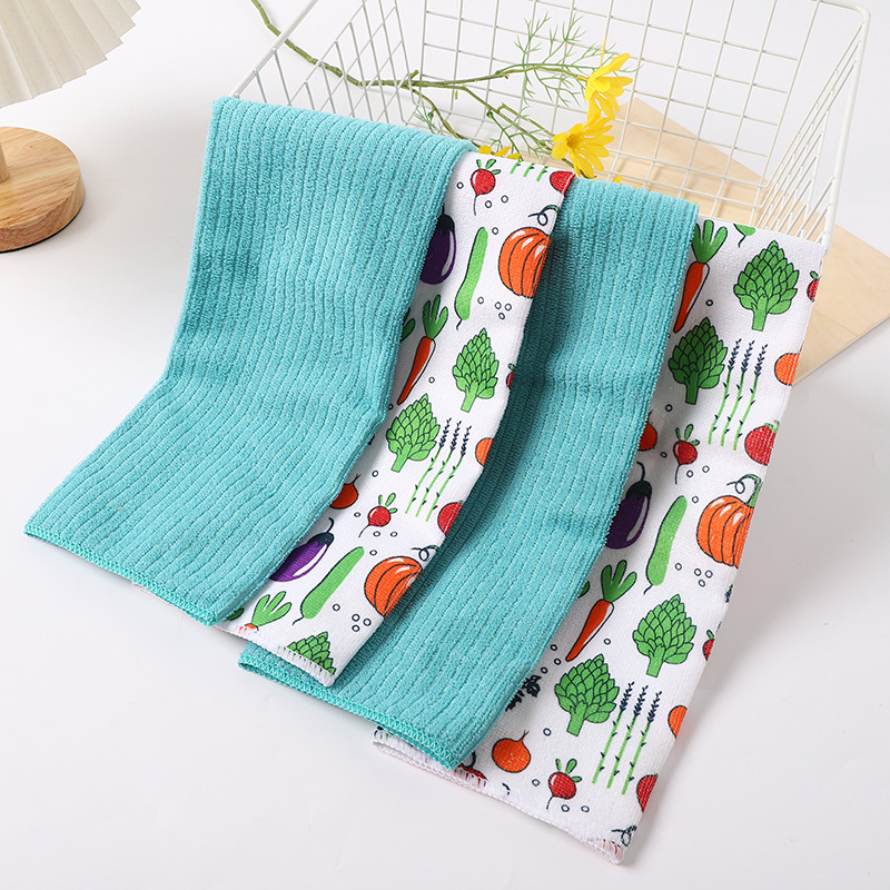 New South Korea Multi-Functional Rag Wipe Glass Rag Multi-Color Cleaning Cloth Kitchen Home Cleaning Cloth Wholesale Application Scenario