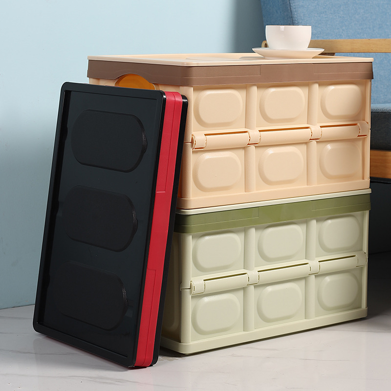 Folding Storage Box Car Folding Box Large Car Rear Storage Box Household Toys Plastic Storage Box details Picture