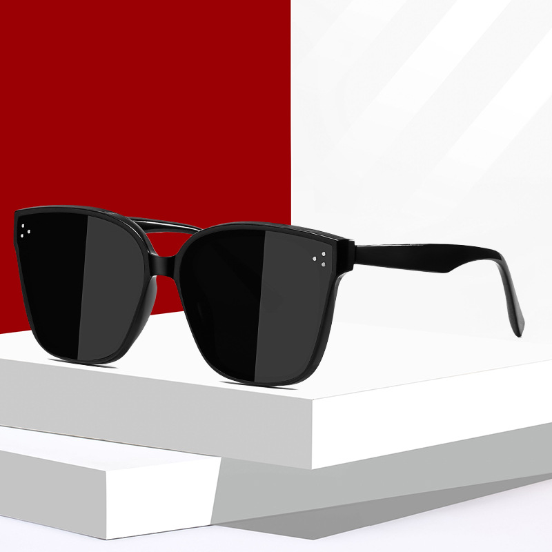GM sunglasses Women's new Instagram sunglasses 2022 Trendy driving big Face slimming Street Style Korean version men's UV protection Specification image